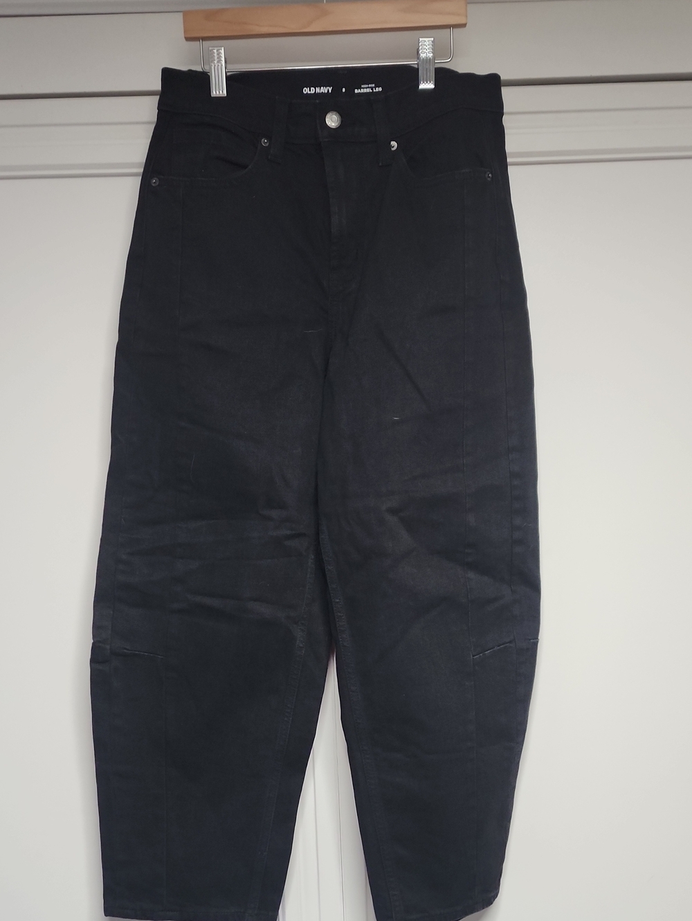 Old Navy Black Barrel Jeans